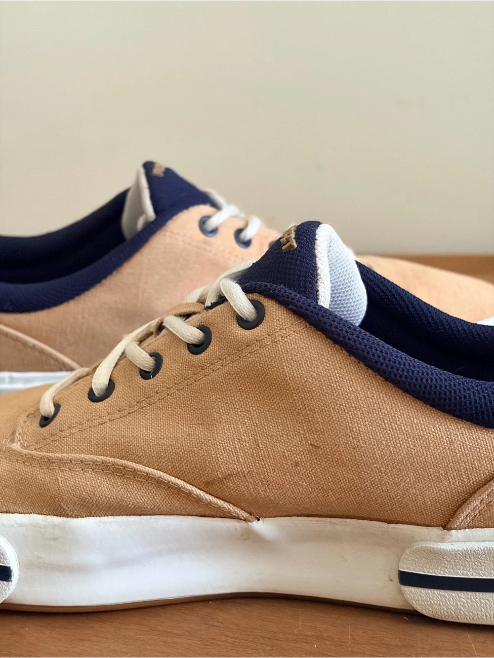 Vintage Polo Sport Ralph Lauren Canvas Deck Sneakers Men’s Size 9 Low Top